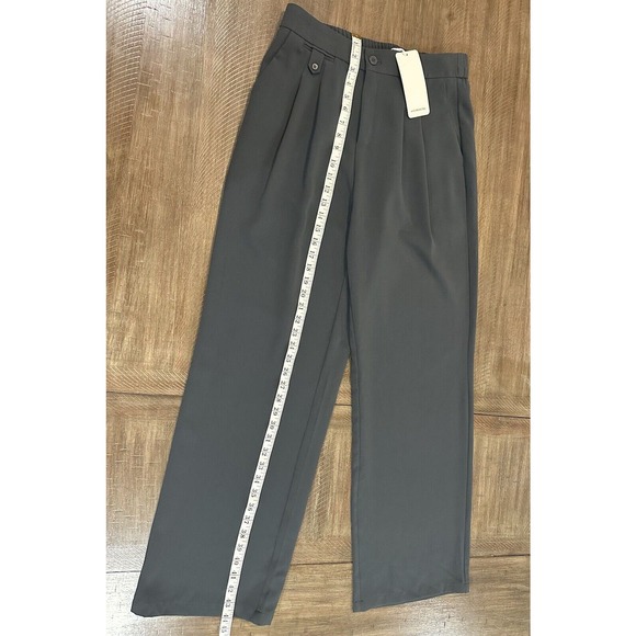 NWT AHA Selected Drooping High Waist Long Dress Pants Women’s Size Large Gray - Picture 14 of 16